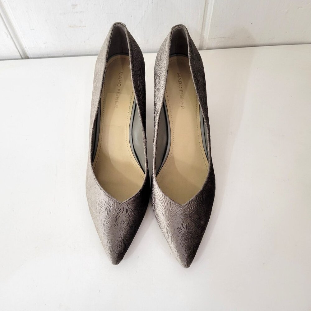 Marc Fisher Taupe Velvet Pumps Size 11M - Picture 4 of 9